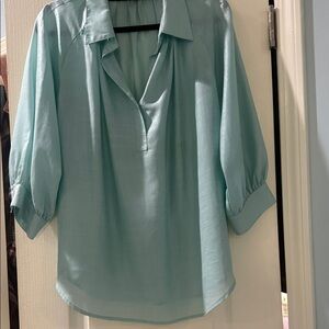 Chic Aqua Karen Kane Women's Blouse